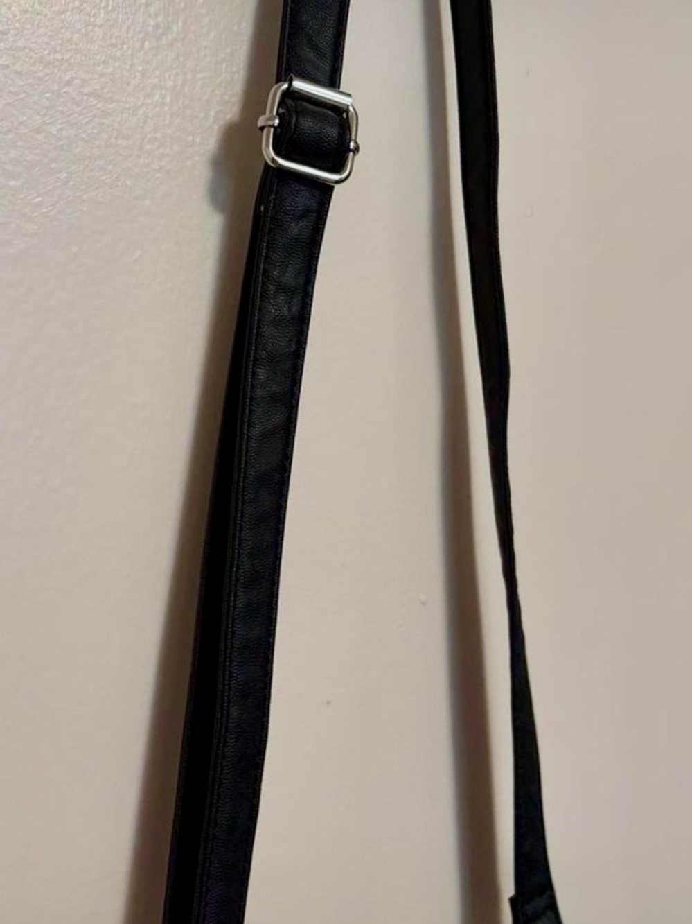 Bueno Black Crossbody Bag with Tassel Accent - Picture 3 of 5